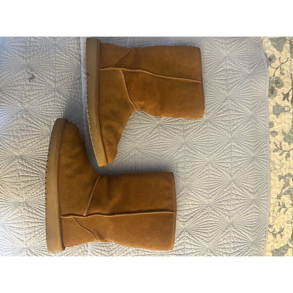 UGG Women 8 Koola Tall Boot Suede Shearling Lined Tan Brown Pull On Warm Soft - Picture 4 of 6